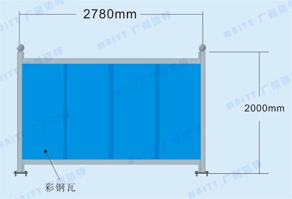 彩钢瓦围挡尺寸