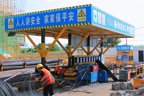 更多款加工棚施工现场